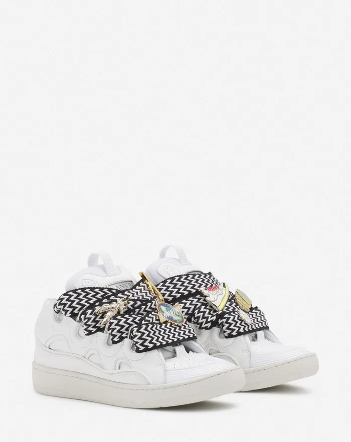 Women Lanvin Curb Lanvin X Future Curb 30 Leather Sneakers For Women Whiteblack Women Lanvin Curb Lanvin X Future Curb 30 Leather Sneakers For Women Whiteblack