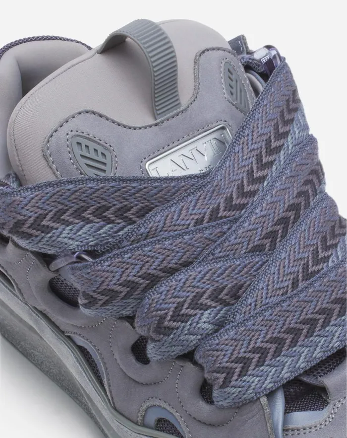 Women Lanvin Curb Leather Curb Sneakers Light Grey Women Lanvin Curb Leather Curb Sneakers Light Grey