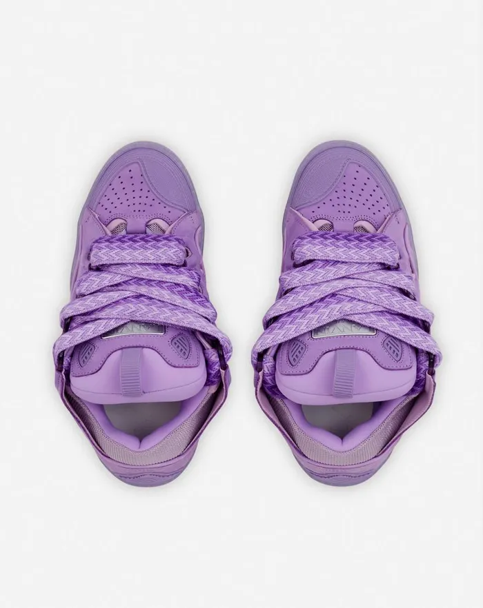 Women Lanvin Curb Leather Curb Sneakers Lilac Women Lanvin Curb Leather Curb Sneakers Lilac