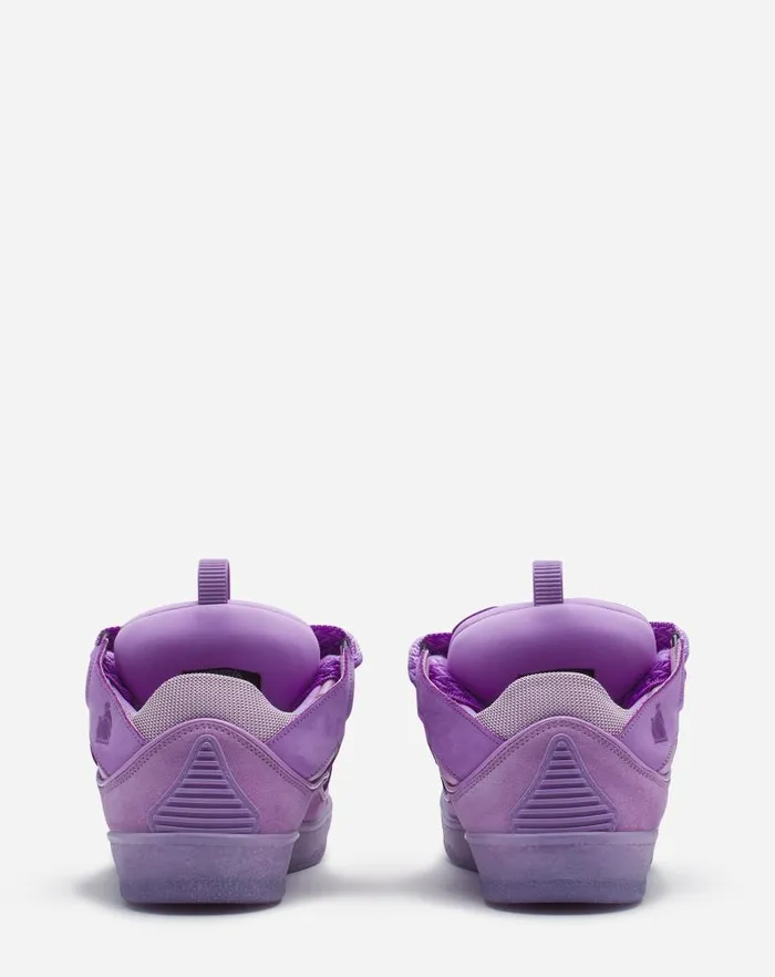 Women Lanvin Curb Leather Curb Sneakers Lilac Women Lanvin Curb Leather Curb Sneakers Lilac