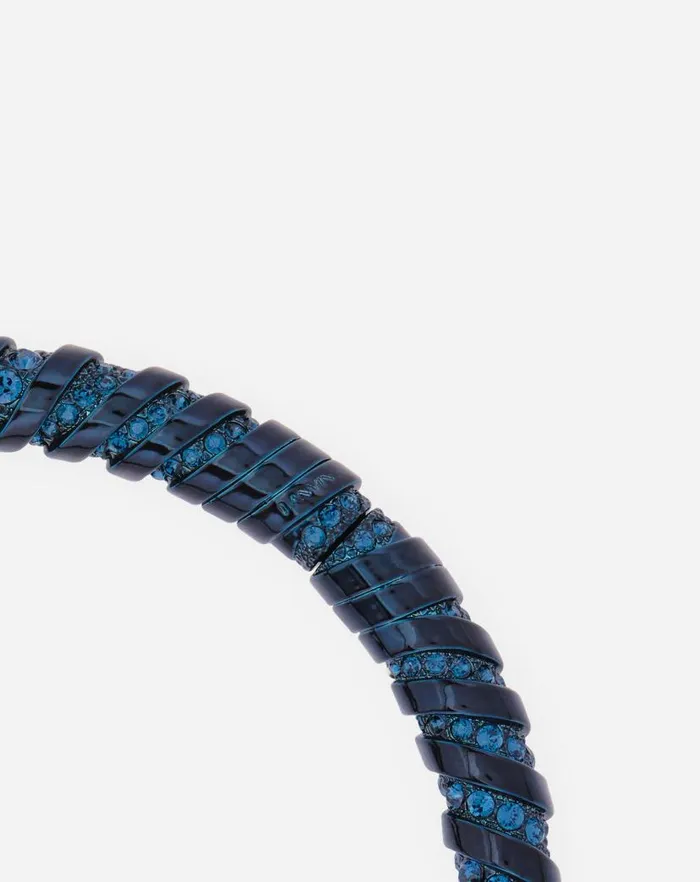Women Lanvin Jewelry Rhinestone Melodie Choker Necklace Bluecrystal