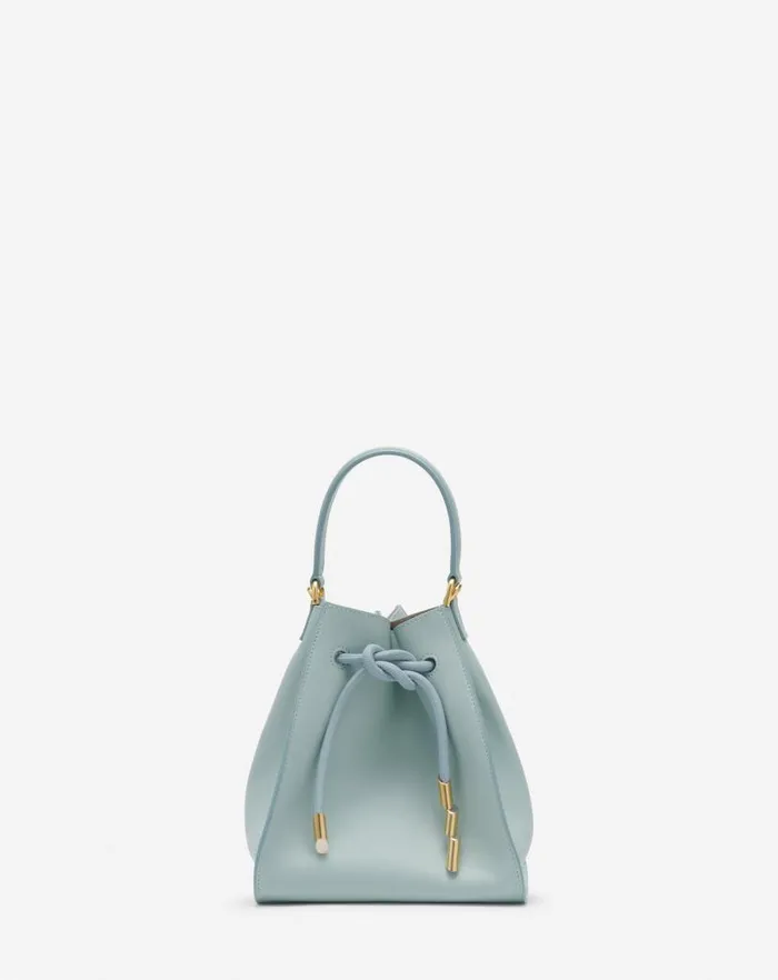 Women Lanvin Mini Bags and Clutches Small Leather Sequence By Lanvin Handbag Ice Blue