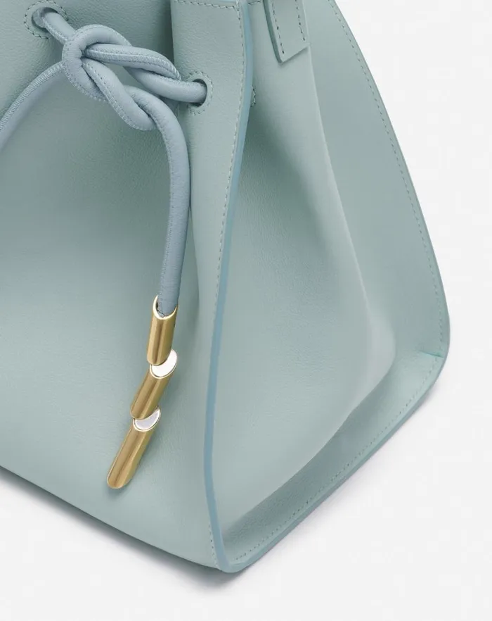 Women Lanvin Mini Bags and Clutches Small Leather Sequence By Lanvin Handbag Ice Blue
