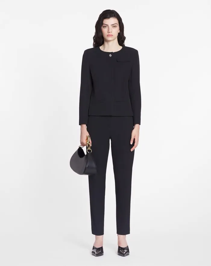 Women Lanvin Pants Cigarette Pants Black Women Lanvin Pants Cigarette Pants Black