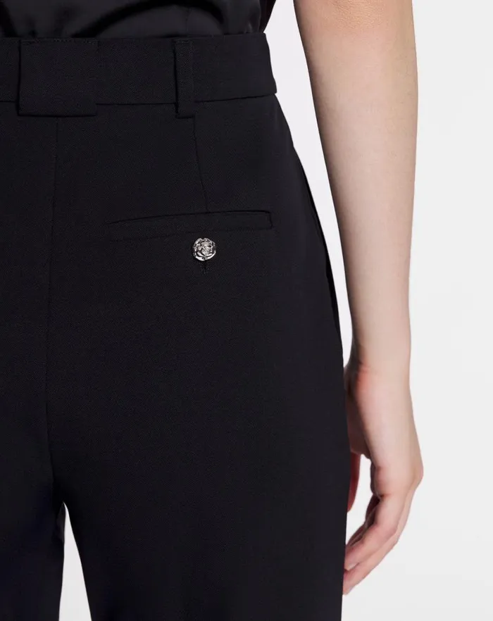 Women Lanvin Pants Cigarette Pants Black Women Lanvin Pants Cigarette Pants Black