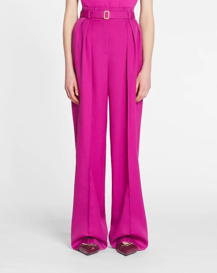Women Lanvin Pants Wideleg Pants Fuchsia