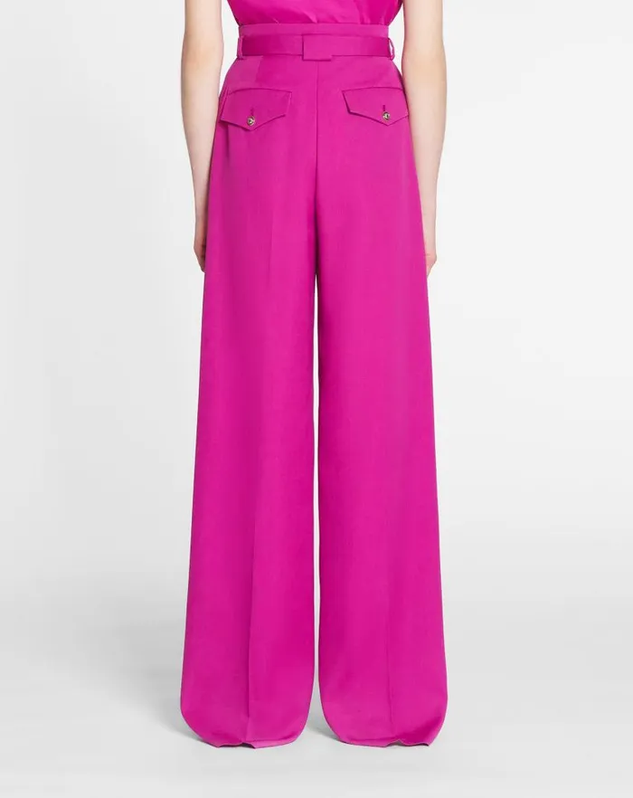 Women Lanvin Pants Wideleg Pants Fuchsia