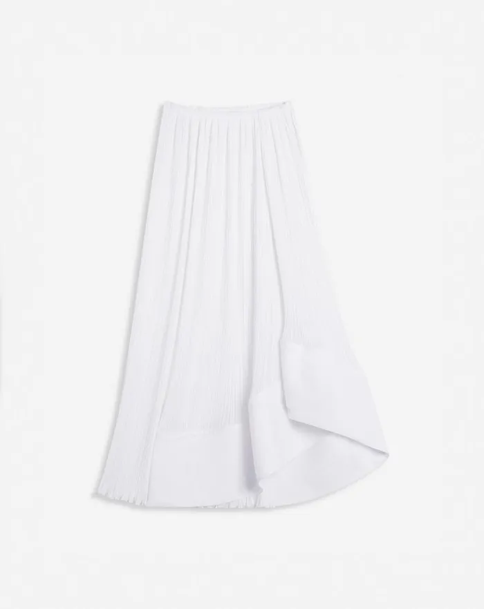 Women Lanvin Skirts and Shorts Pleated Midi Skirt Off White