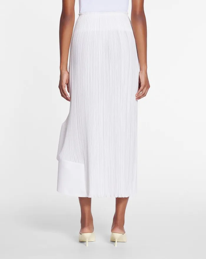 Women Lanvin Skirts and Shorts Pleated Midi Skirt Off White Women Lanvin Skirts and Shorts Pleated Midi Skirt Off White