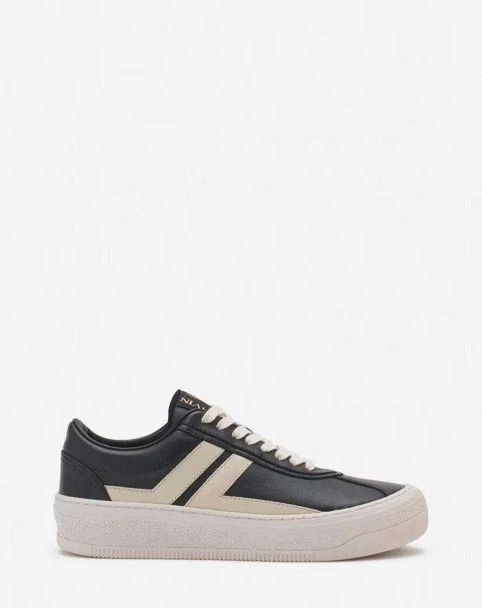 Women Lanvin Sneakers Lanvin X Future Leather Cash Sneakers For Women Dark Greybeige