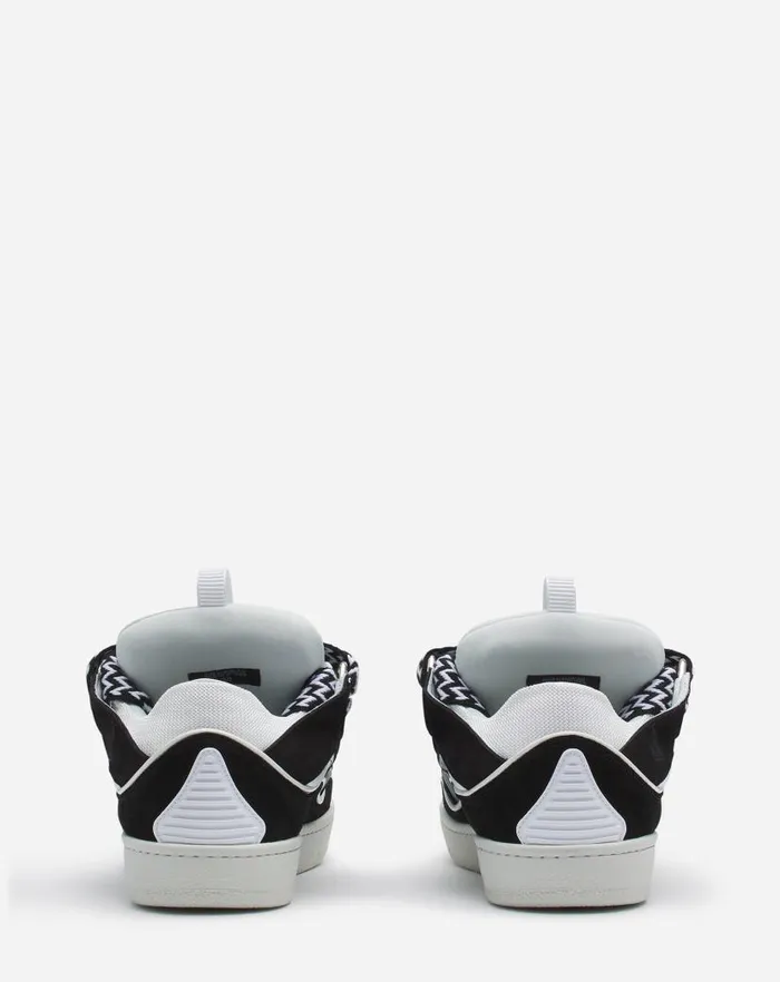Women Lanvin Sneakers Leather Curb Sneakers Blackwhite Women Lanvin Sneakers Leather Curb Sneakers Blackwhite