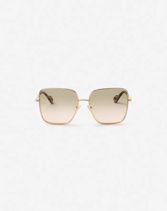 Women Lanvin Sunglasses Twist Sunglasses Goldpink