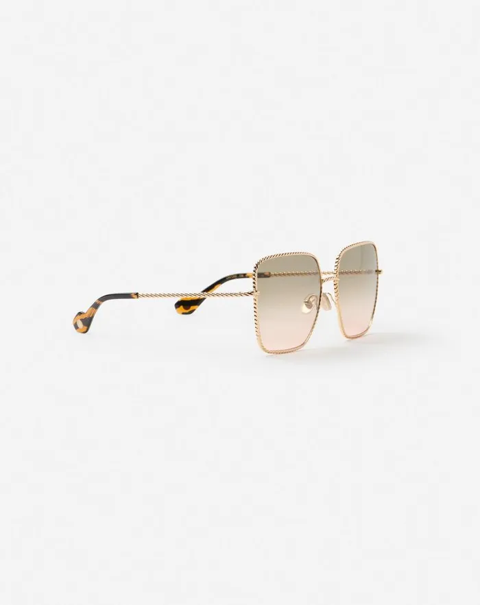 Women Lanvin Sunglasses Twist Sunglasses Goldpink