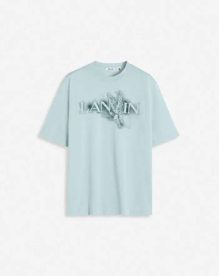 Women Lanvin TShirts and Sweatshirts Lanvin X Future Classic Eagle Print Tshirt Lanvin Blue