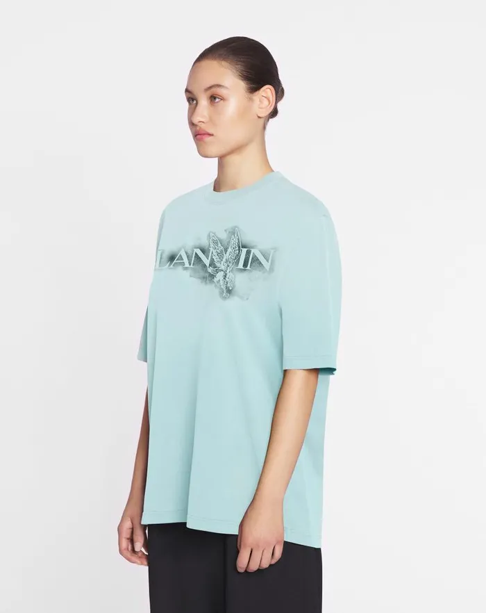 Women Lanvin TShirts and Sweatshirts Lanvin X Future Classic Eagle Print Tshirt Lanvin Blue Women Lanvin TShirts and Sweatshirts Lanvin X Future Classic Eagle Print Tshirt Lanvin Blue