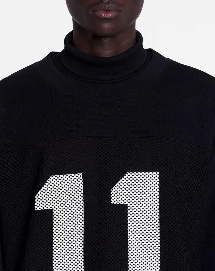 Women Lanvin TShirts and Sweatshirts Lanvin X Future Loosefit Mesh Tshirt Black