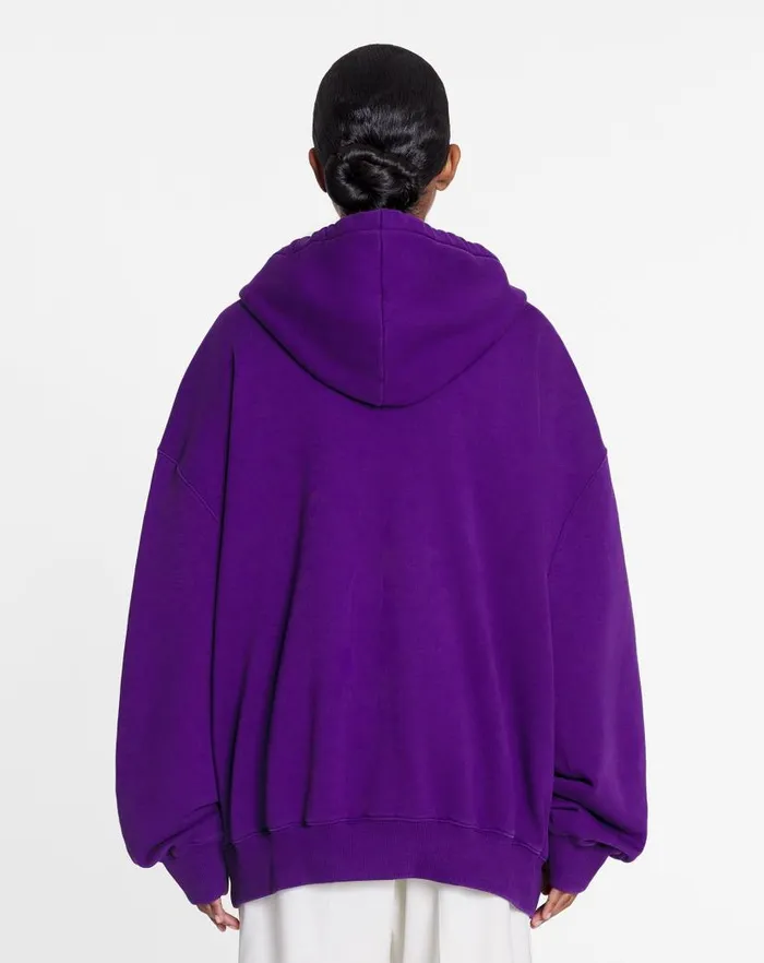 Women Lanvin TShirts and Sweatshirts Lanvin X Future Unisex Baggy Hoodie With Eagle Print Purple Reign Women Lanvin TShirts and Sweatshirts Lanvin X Future Unisex Baggy Hoodie With Eagle Print Purple Reign