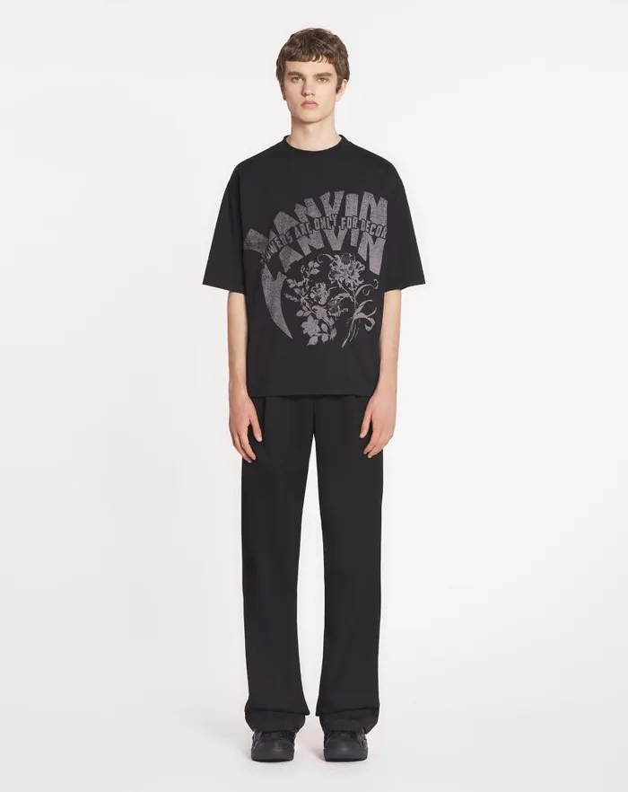 Women Lanvin TShirts and Sweatshirts Lanvin X Future Unisex Loosefit Printed Tshirt Black Women Lanvin TShirts and Sweatshirts Lanvin X Future Unisex Loosefit Printed Tshirt Black