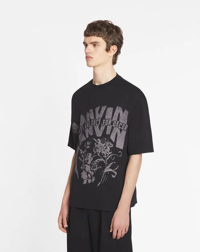 Women Lanvin TShirts and Sweatshirts Lanvin X Future Unisex Loosefit Printed Tshirt Black Women Lanvin TShirts and Sweatshirts Lanvin X Future Unisex Loosefit Printed Tshirt Black