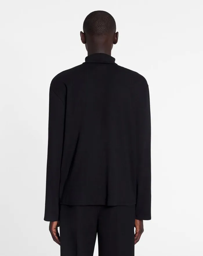 Women Lanvin Tops Lanvin X Future Unisex Turtleneck Top Black Women Lanvin Tops Lanvin X Future Unisex Turtleneck Top Black