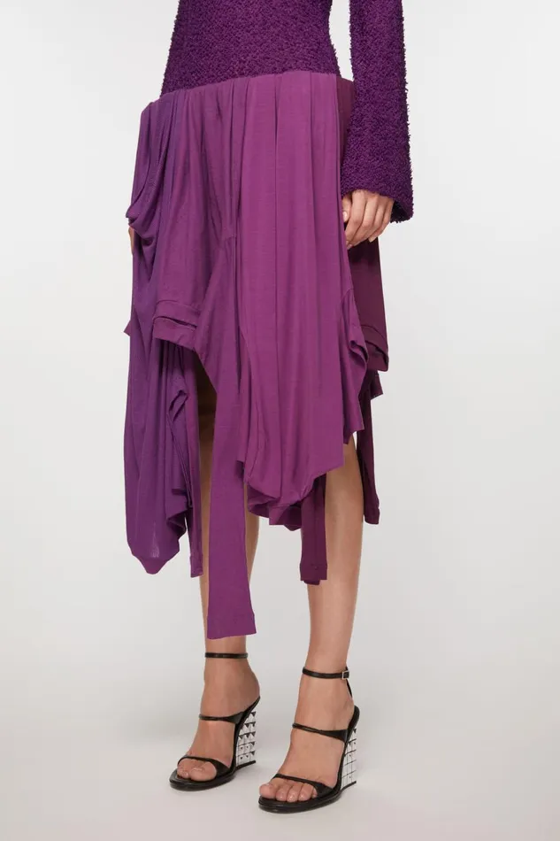 Women Layered Dress Bright Purple Acne Studios Dresses