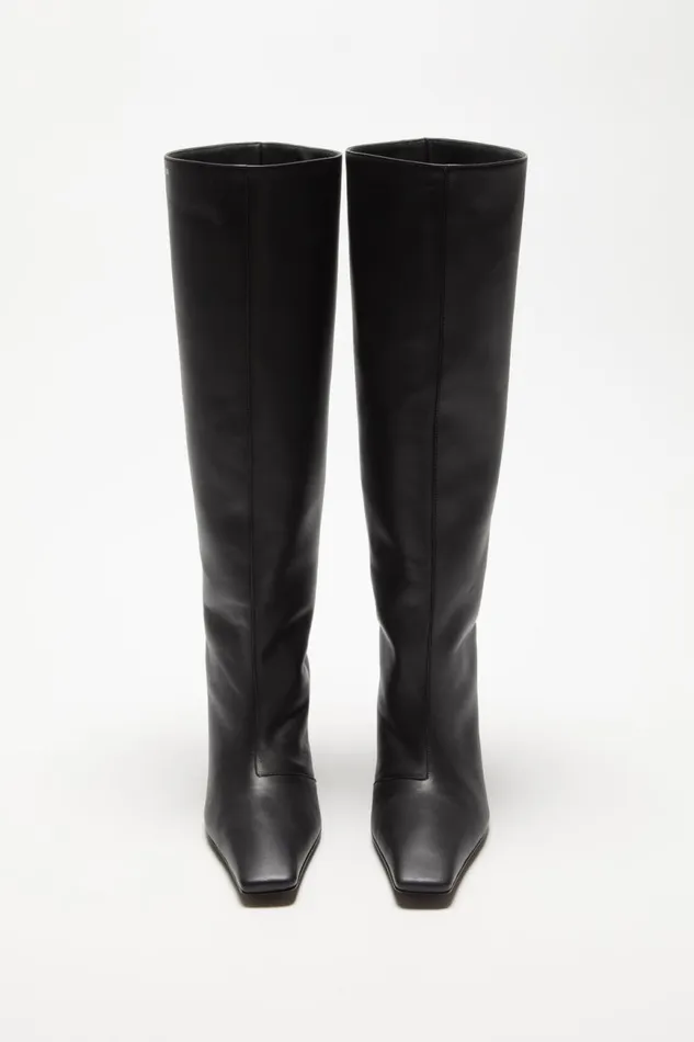 Women Leather Boots Black Acne Studios Shoes