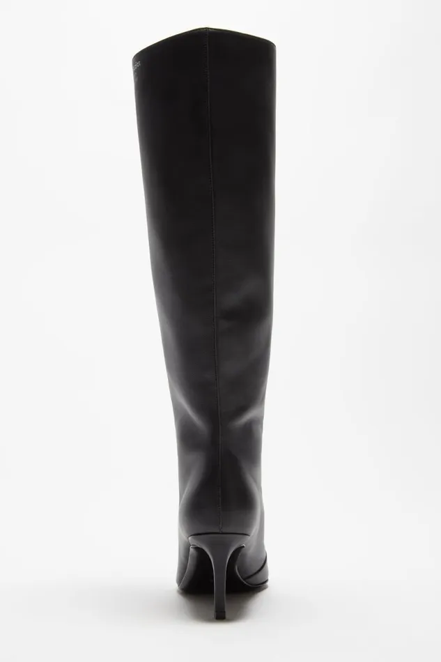 Women Leather Boots Black Acne Studios Shoes