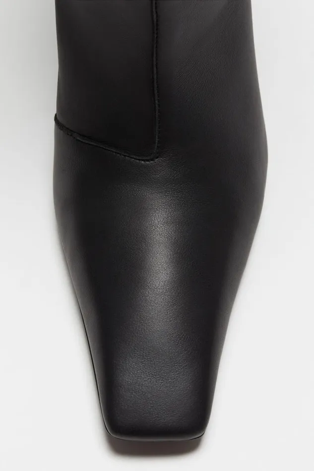 Women Leather Boots Black Acne Studios Shoes