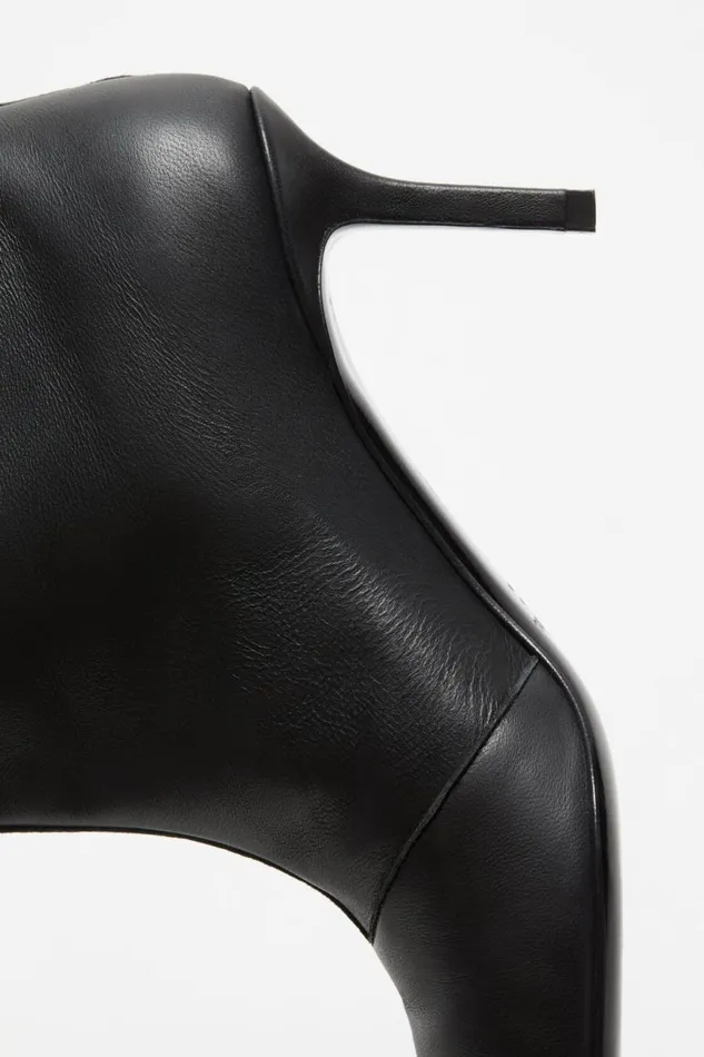 Women Leather Boots Black Acne Studios Shoes