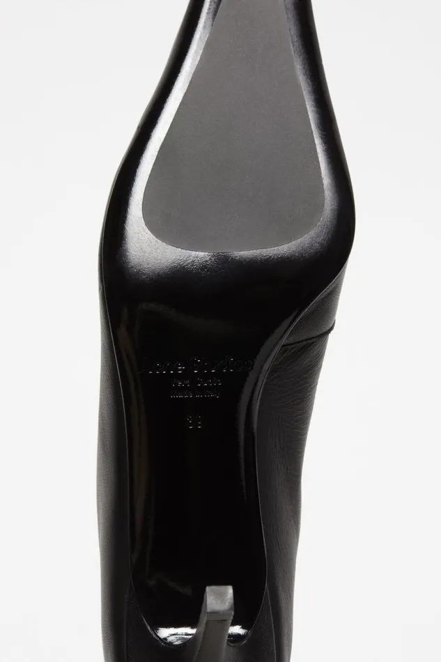Women Leather Boots Black Acne Studios Shoes