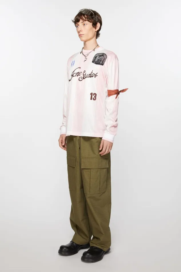 Women Light Print Scarf Rust Redblack Acne Studios Scarves