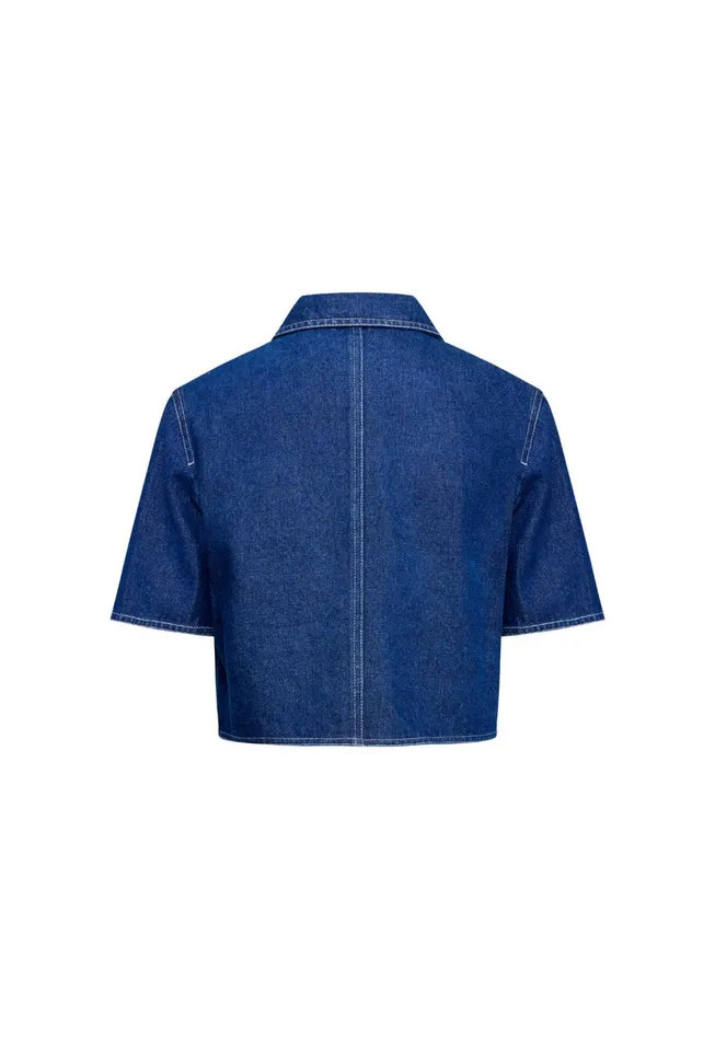 Women Lioness Fashion Denim HALSTON DENIM TOP Blue Denim Women Lioness Fashion Denim HALSTON DENIM TOP Blue Denim