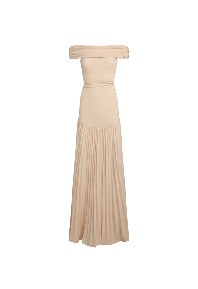 Women Lioness Fashion Dresses FIELD OF DREAMS MAXI Oatmeal Women Lioness Fashion Dresses FIELD OF DREAMS MAXI Oatmeal
