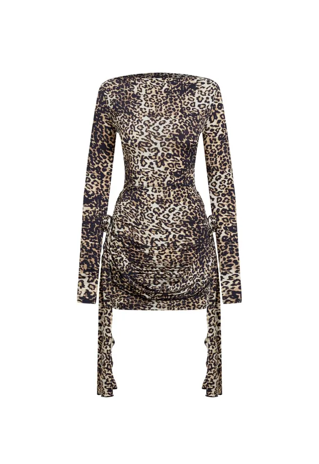 Women Lioness Fashion Dresses GLORY MINI Leopard Fade