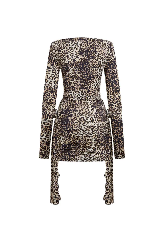 Women Lioness Fashion Dresses GLORY MINI Leopard Fade