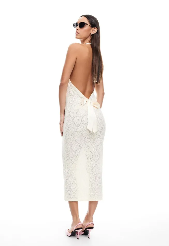 Women Lioness Fashion Dresses MEMBERS ONLY MIDI Ivory Women Lioness Fashion Dresses MEMBERS ONLY MIDI Ivory