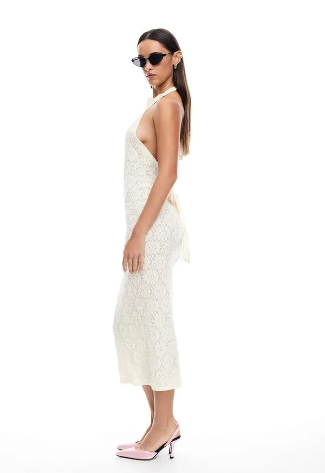 Women Lioness Fashion Dresses MEMBERS ONLY MIDI Ivory Women Lioness Fashion Dresses MEMBERS ONLY MIDI Ivory