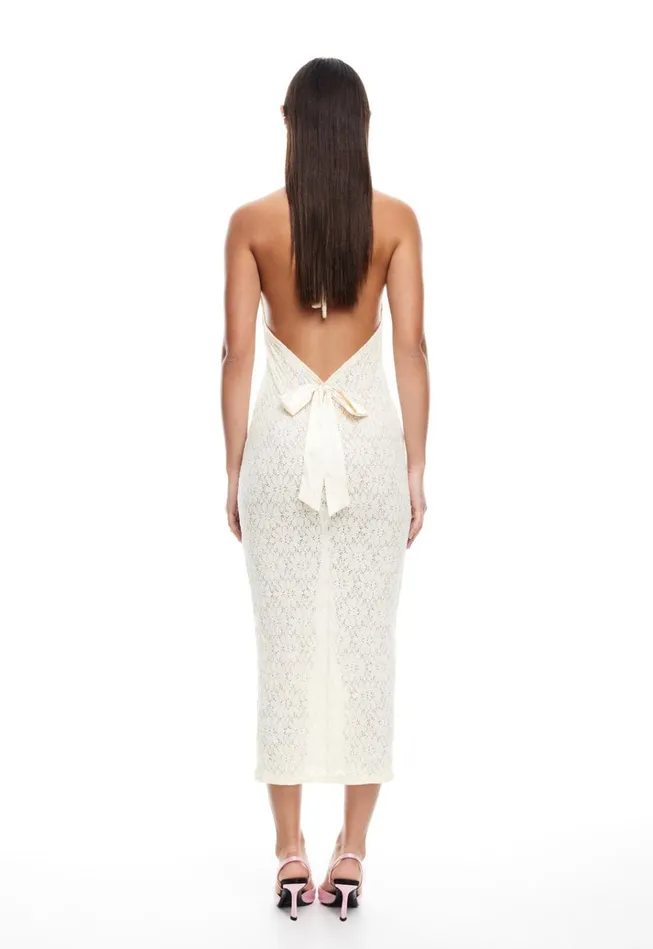 Women Lioness Fashion Dresses MEMBERS ONLY MIDI Ivory Women Lioness Fashion Dresses MEMBERS ONLY MIDI Ivory