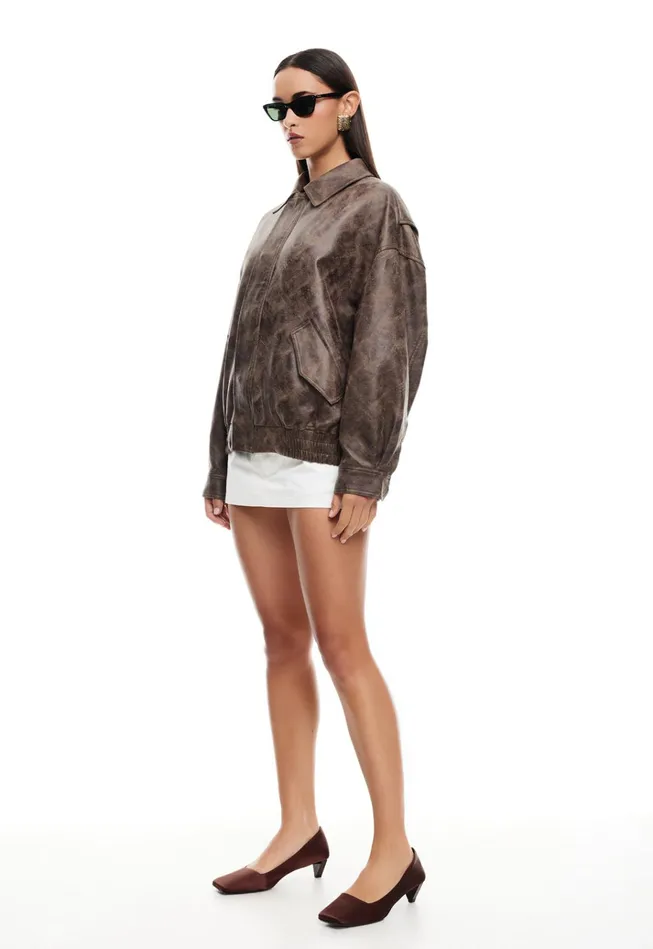Women Lioness Fashion Outerwear KENNY BOMBER Chocolate