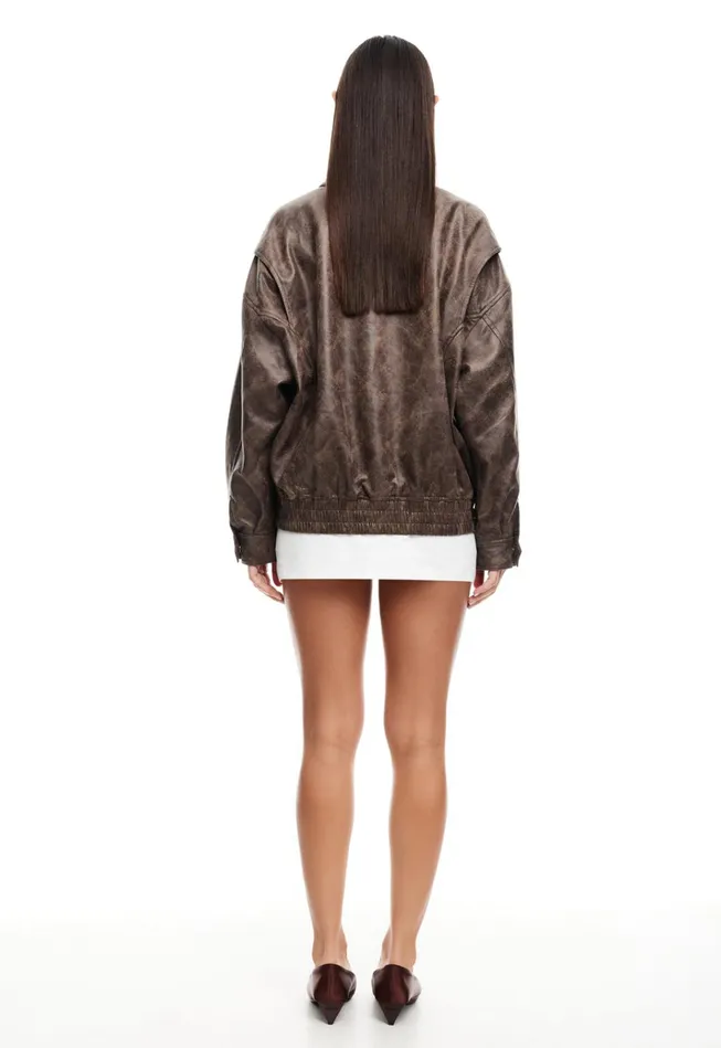 Women Lioness Fashion Outerwear KENNY BOMBER Chocolate