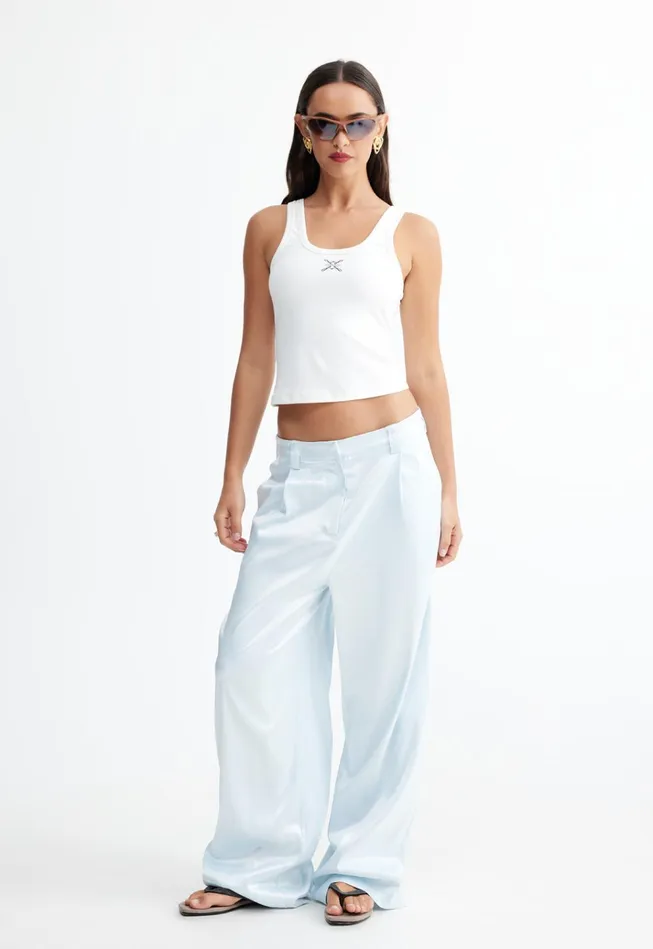 Women Lioness Fashion Pants LEO PANT Pale Blue Women Lioness Fashion Pants LEO PANT Pale Blue