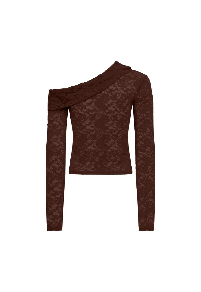 Women Lioness Fashion Sets and Coords BLACK SWAN OFF SHOULDER Chocolate