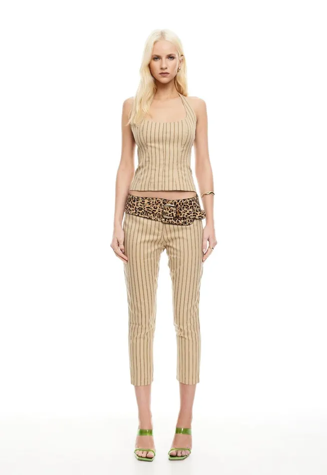 Women Lioness Fashion Sets and Coords LES DEUX CAPRI Stone Stripe