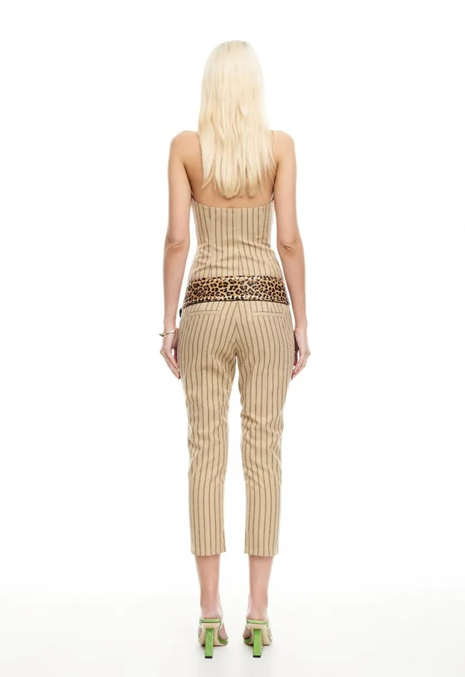 Women Lioness Fashion Sets and Coords LES DEUX CAPRI Stone Stripe Women Lioness Fashion Sets and Coords LES DEUX CAPRI Stone Stripe