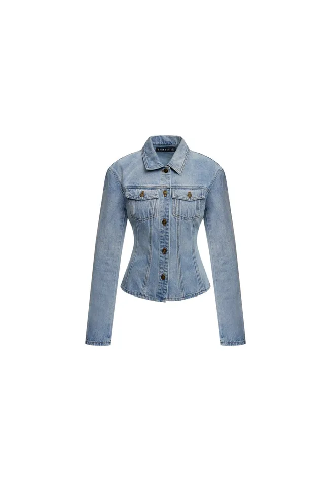 Women Lioness Fashion Sets and Coords RIDER DENIM JACKET Light Denim