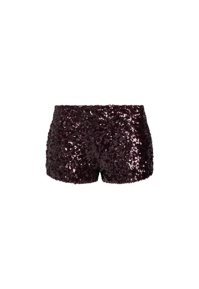 Women Lioness Fashion Shorts NIGHT RIDER MINI SHORT Burgundy