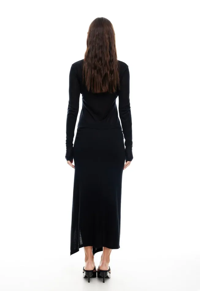 Women Lioness Fashion Skirts BANKS MIDI SKIRT Onyx Women Lioness Fashion Skirts BANKS MIDI SKIRT Onyx