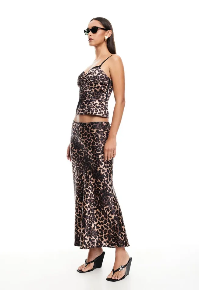 Women Lioness Fashion Skirts ENIGMATIC MAXI SKIRT Leopard Women Lioness Fashion Skirts ENIGMATIC MAXI SKIRT Leopard