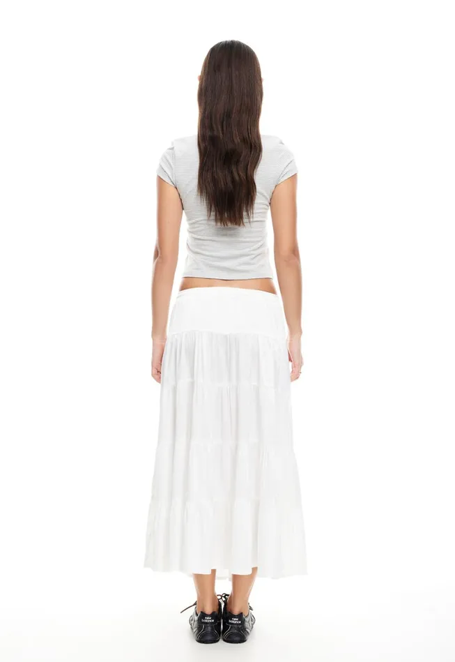 Women Lioness Fashion Skirts KIERA TIERED SKIRT Porcelain