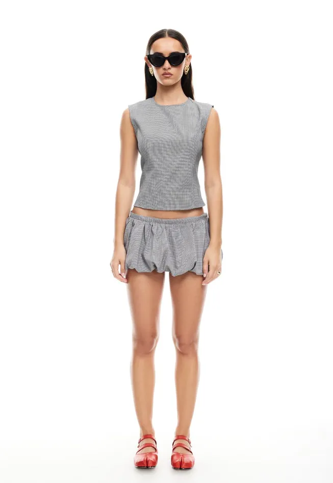 Women Lioness Fashion Tops COUNTRYSIDE TOP Onyx Gingham